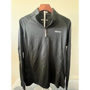 Sherpa Black Quarter-Zip Pullover - Black - Large